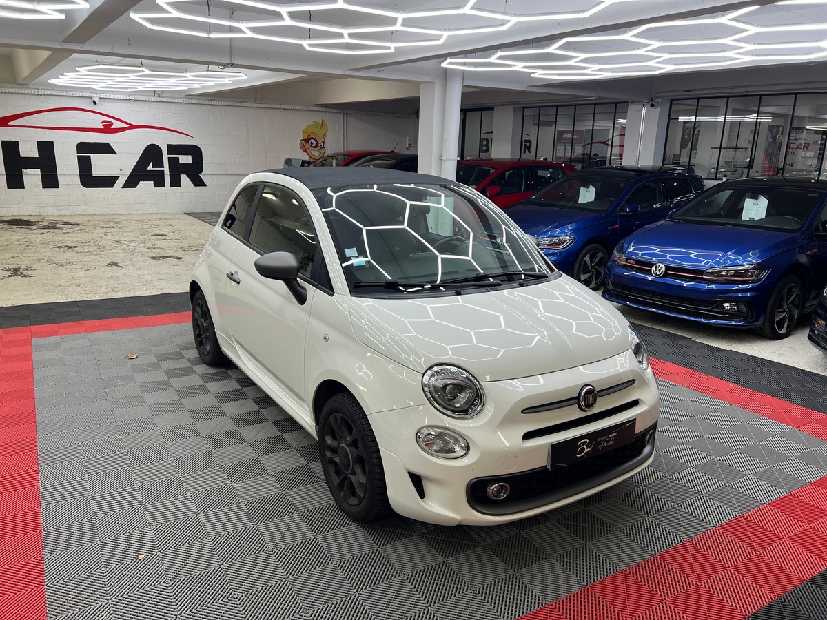 Image: Fiat 500 1.2 69 CH - CABRIOLET SPORT ( CAPOTE ELECTRIQUE / FINITION SPORT / RADAR DE RECUL )