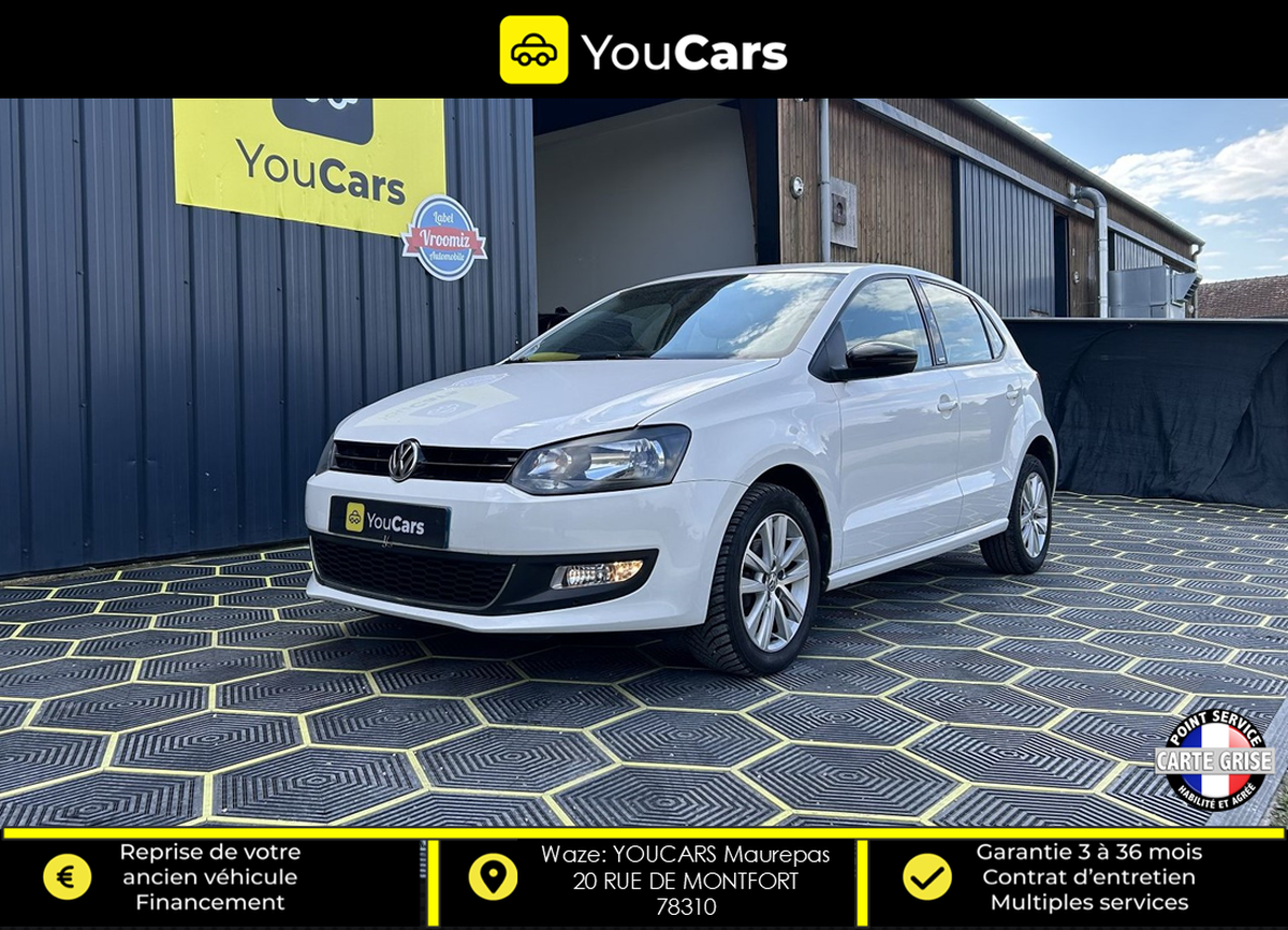 Volkswagen Polo STYLE 5 V 5 portes 1.2 i 60 cv BLUETOOTH MUSIC - IDEAL JEUNE PERMIS