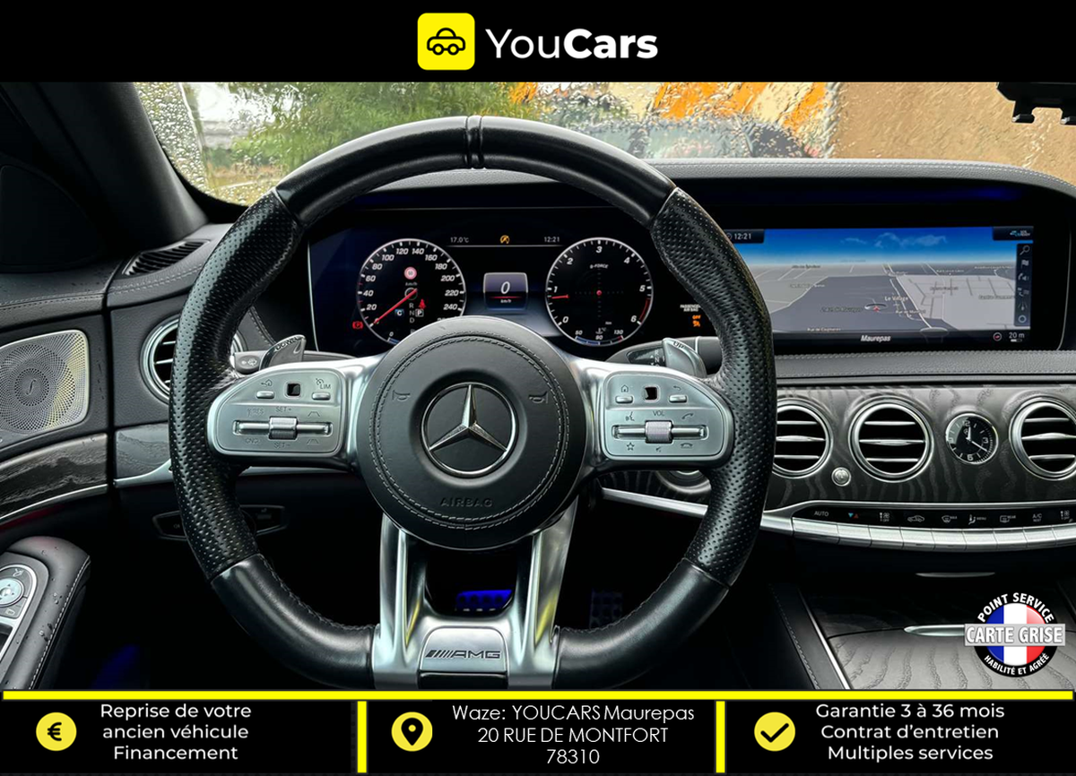 Mercedes-Benz Classe S AMG LINE Phase 2 400 d 3.0 d 4MATIC TOIT OUVRANT 340 cv Boîte auto CAMERA 360