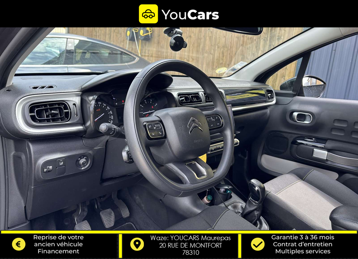 Citroën C3 III 1.6 BlueHDi 75 cv RADAR DE RECUL APPLE CARPLAY