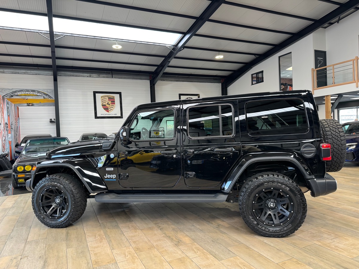 Jeep Wrangler 4XE 380CV UNLIMITED 4X4 OVERLAND JANTE RIDGE RUGGED 17°/CAM/ALPINE
