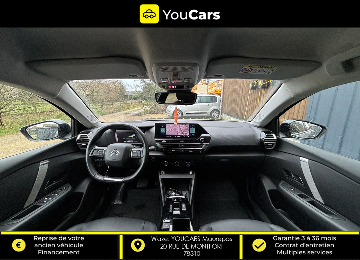 Citroën E-C4 X SHINE 136 cv Boîte auto CAMERA DE RECUL  CARPLAY - AFFICHAGE TETE HAUTE FULL OPTIONS