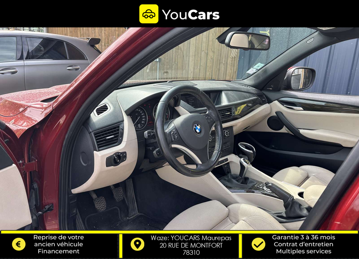 Bmw X1 (E84) 20d sDrive 2.0 d 177 cv TOIT OUVRANT PREMIERE MAIN ENTRETIEN COMPLET RADAR DE RECUL
