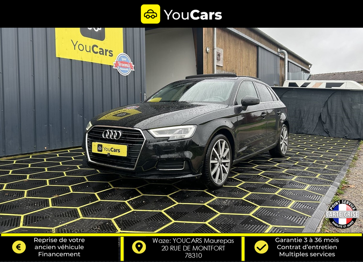 Audi A3 S LINE Sportback Phase 2 1.5 TFSI S-Tronic7 150 cv TOIT OUVRANT - VIRTUAL COCKPIT - CARPLAY