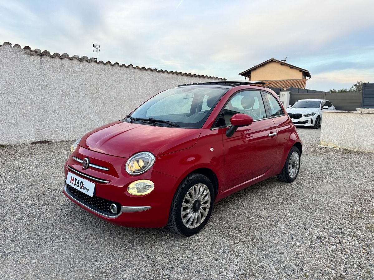 Fiat 500 1.2 69 CH / LOUNGE / Toit ouvrant / Phase 3 / Dist