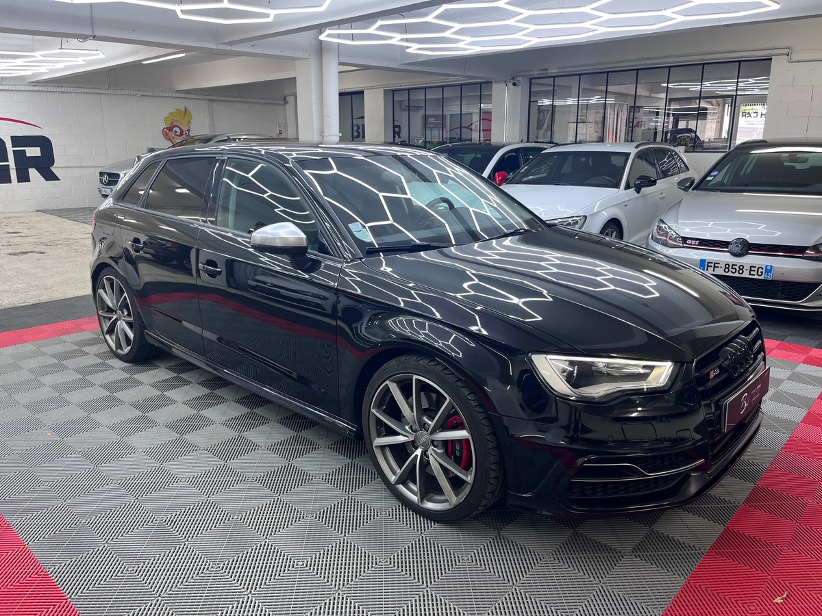 Image: Audi S3 Sportback 2.0 TFSI 300 CH Quattro S Tronic 6  BO, NOIR PANTHERE, SIEGES CHAUFFANTS...)