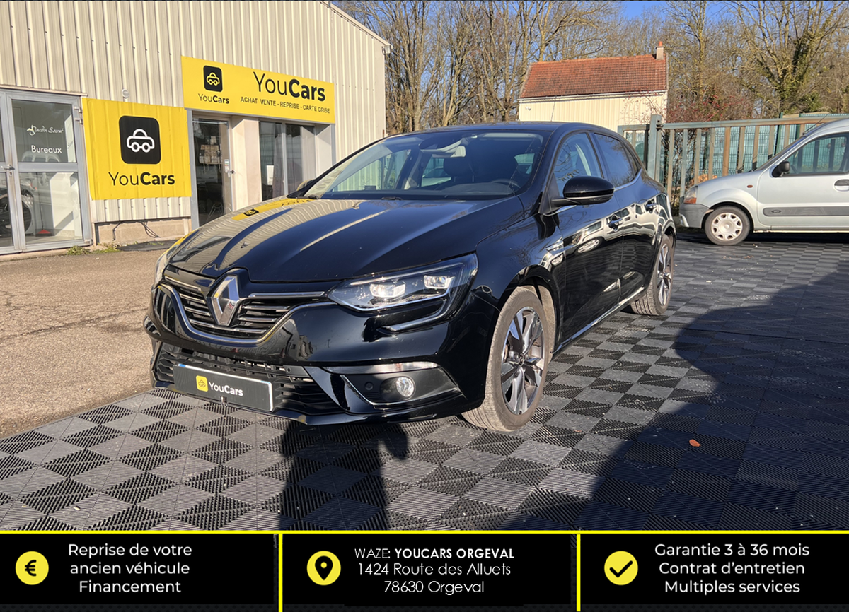 RENAULT Megane IV INTENS 1.3 TCe 140 cv Boîte auto - ENTRETIEN COMPLET - CAMERA DERECUL - CARPLAY