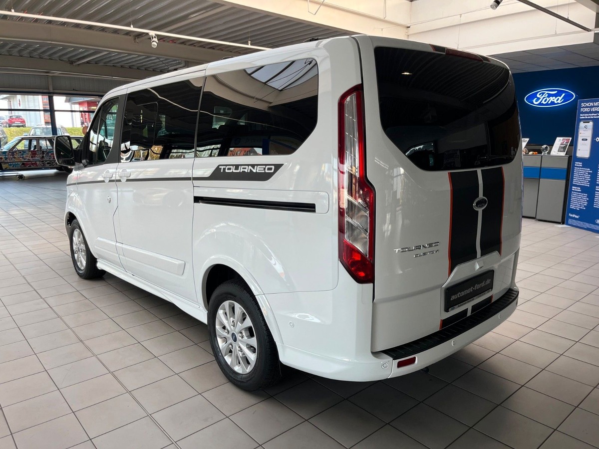 Ford Tourneo Custom 320 L1H1 2.0 TDCI 170ch Sport BVA 8places 2 portes laterales Cam/Clim/Carplay