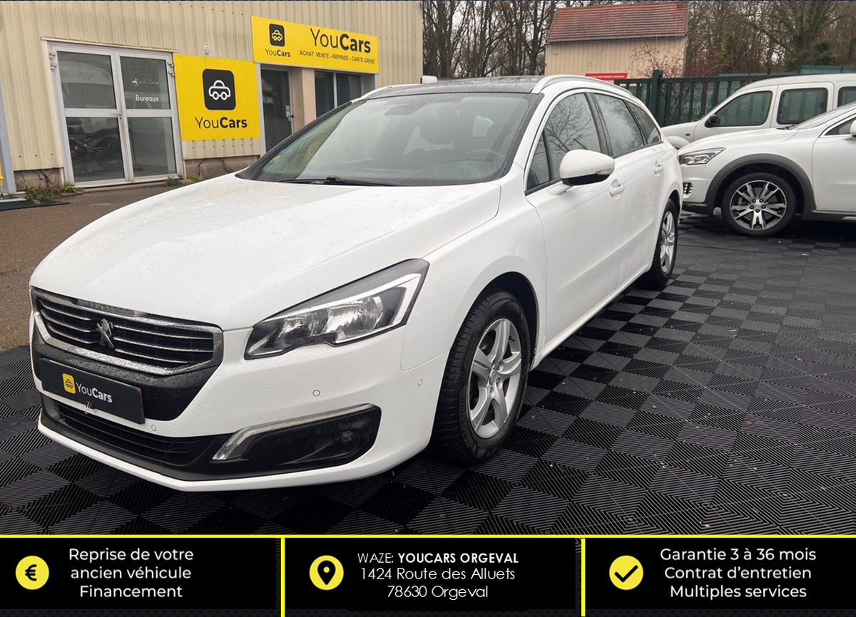 Peugeot 508 SW Phase 2 2.0 BlueHDi 150 cv - TOIT PANO - ATTELAGE - RADAR DE RECUL - ENTRETIEN A JOUR