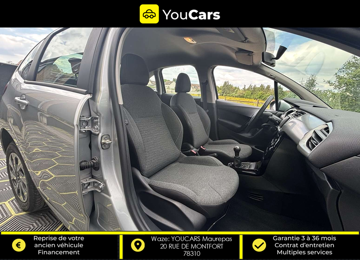 Citroën C3 1.6 BlueHDi 99 cv APPLE CARPLAY ENTRETIEN A JOUR