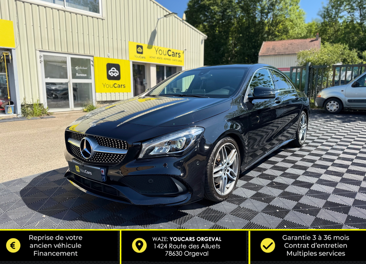 Mercedes-Benz CLA Coupé Phase 2 180 1.6 i 7G-DCT 122 cv - CAMERA DE RECUL - SEMI-CUIR ALCANTARA