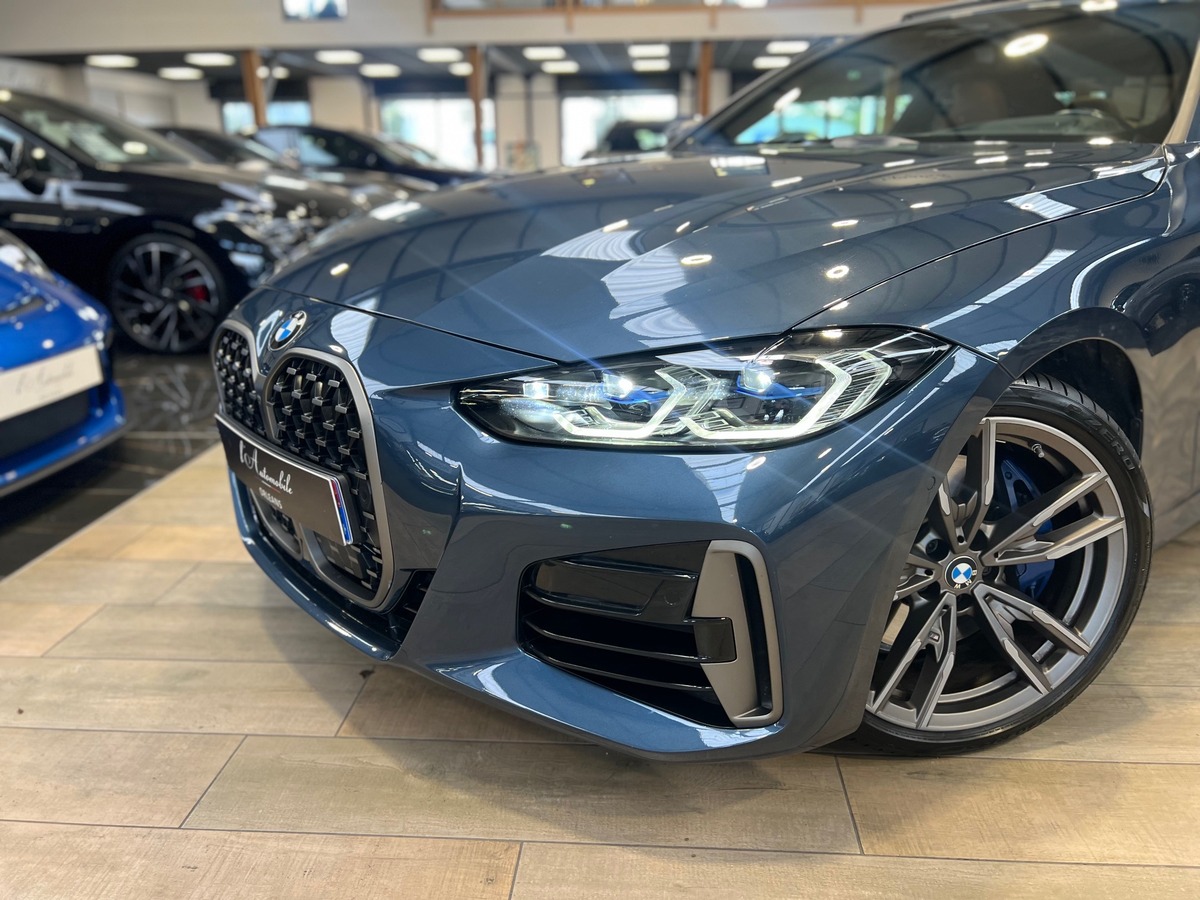 Bmw Série 4 Coupé (G22) M440I XDRIVE 374 BVA8 / Arctic Race Blue/Toit Pano