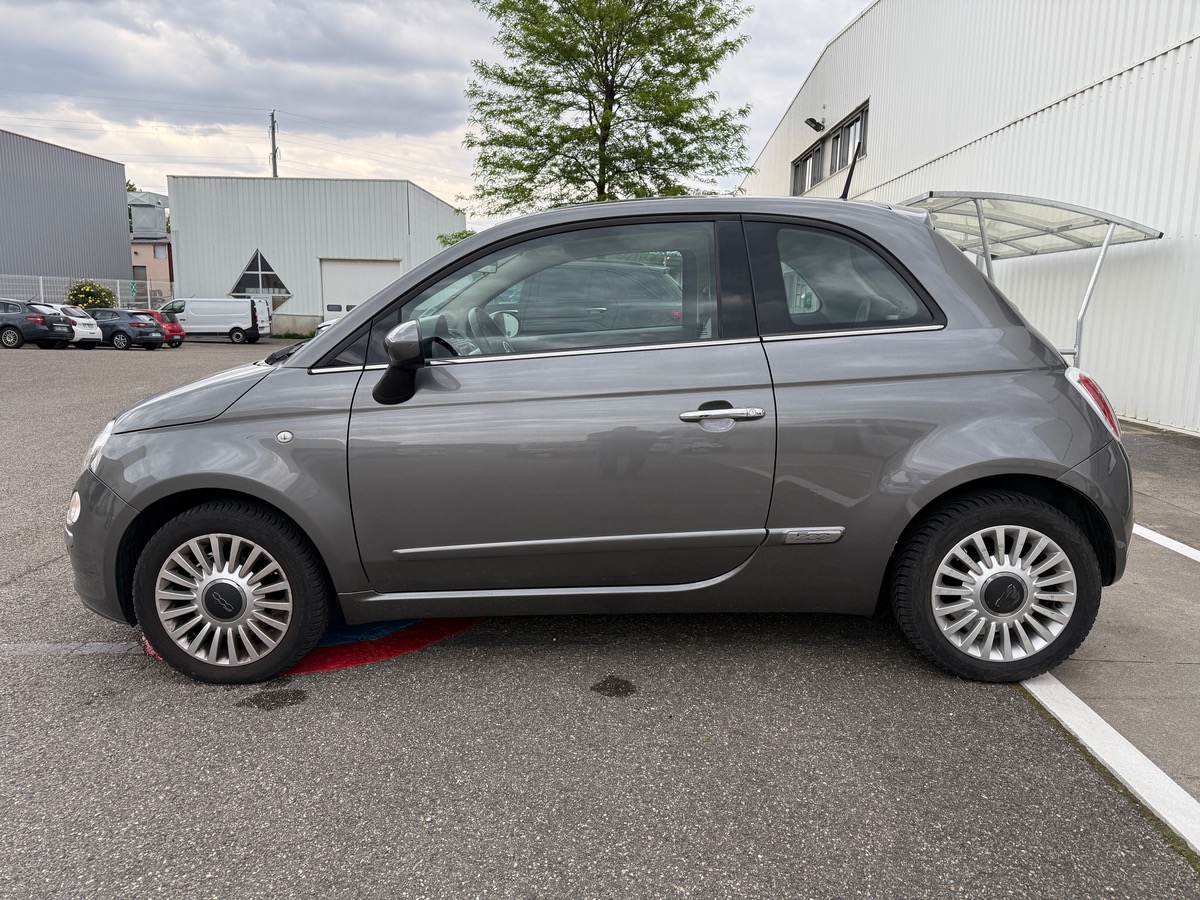 Fiat 500 Phase 2 1.2 MPi  69 cv Lounge, toit panoramique
