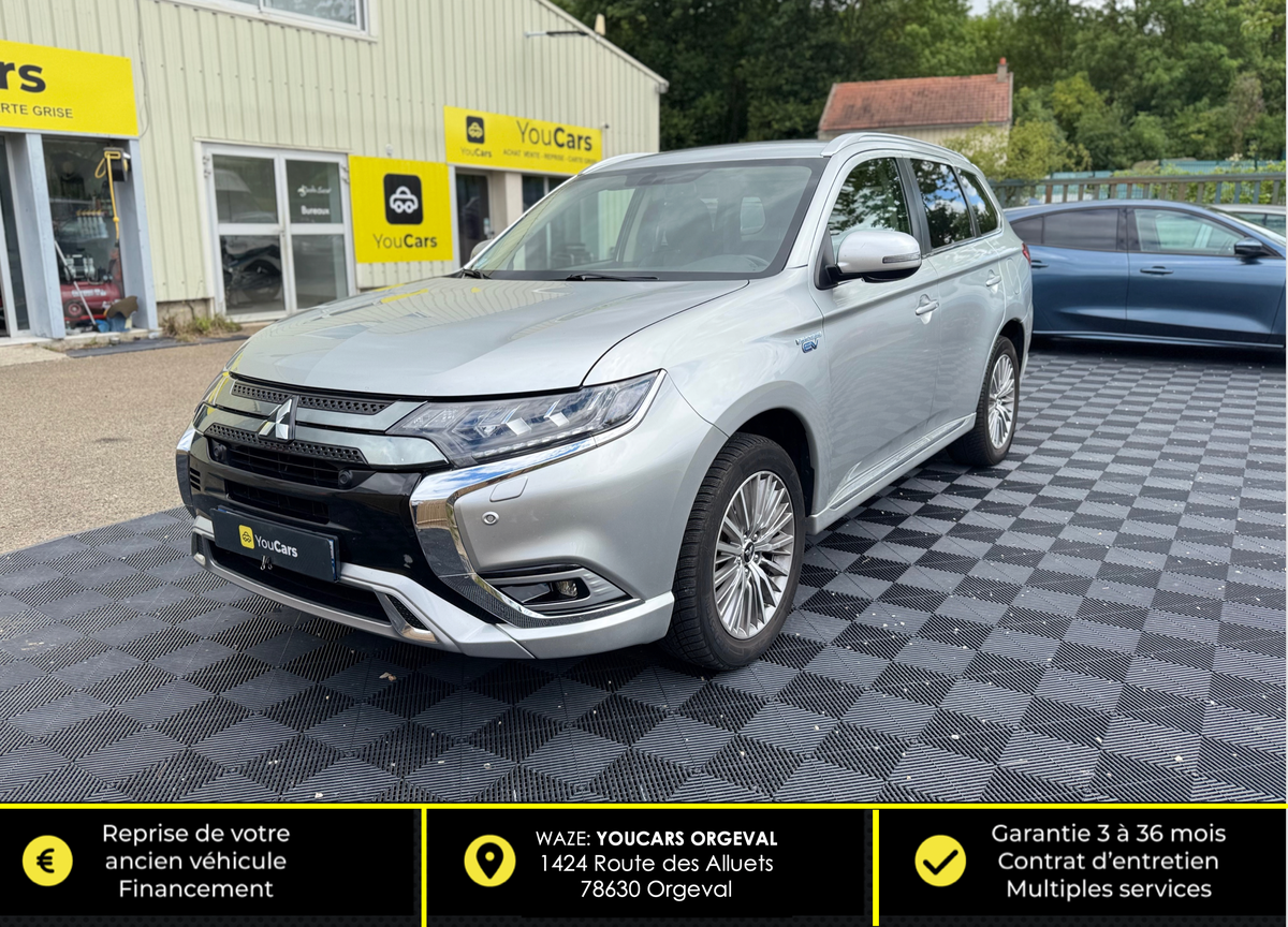Mitsubishi Outlander PHEV 2.4l Twin Motor 225CH 4WD - ELIGIBLE TOUT CATÉGORIE UBER - CUIR