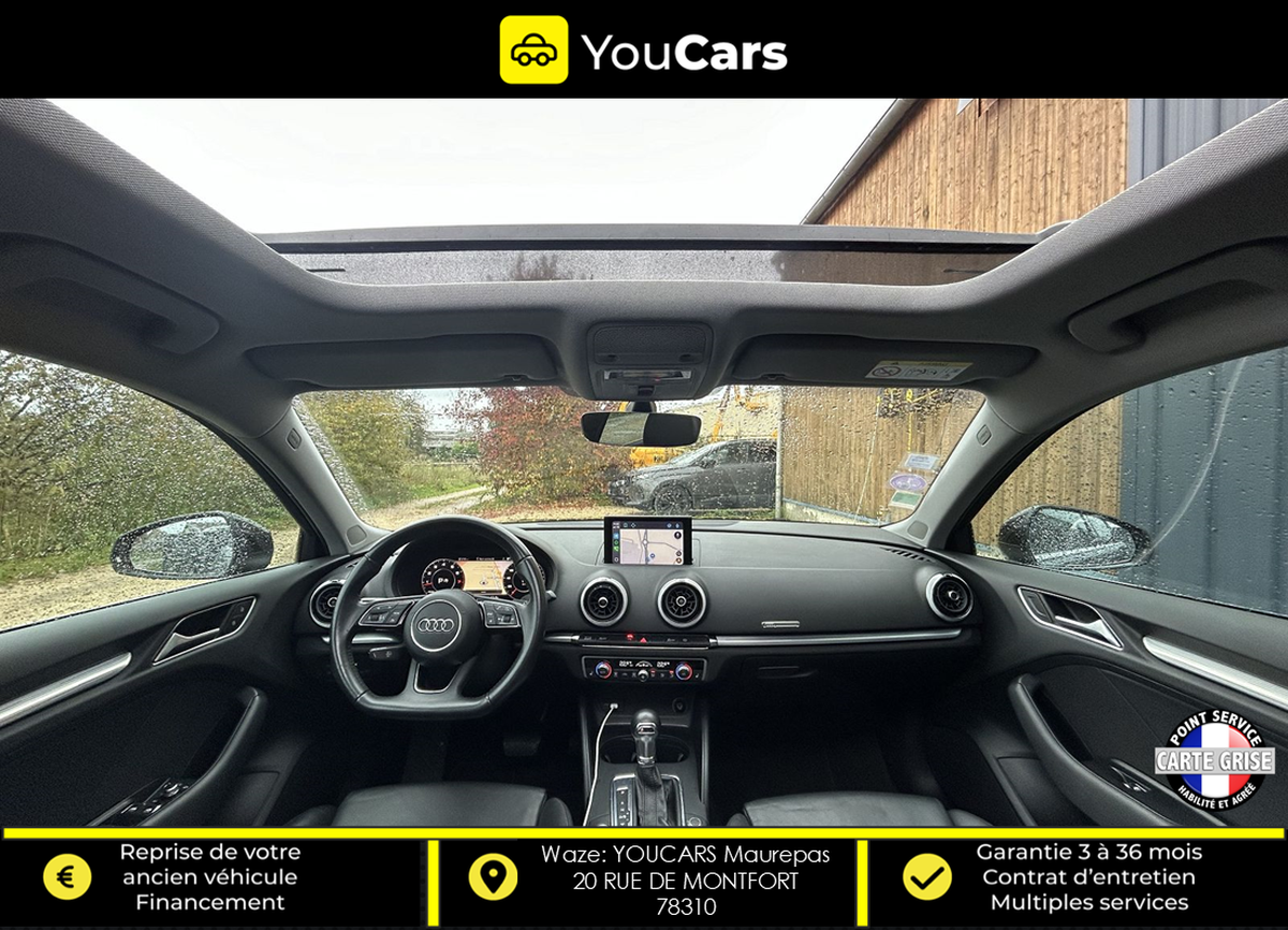 Audi A3 S LINE Sportback Phase 2 1.5 TFSI S-Tronic7 150 cv TOIT OUVRANT - VIRTUAL COCKPIT - CARPLAY