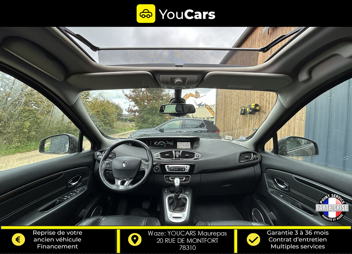 RENAULT Scenic INITIAL PARIS Phase 2 1.5 dCi EDC 6 110 cv ENTRETIEN RENAULT - TOIT OUVRANT - GPS