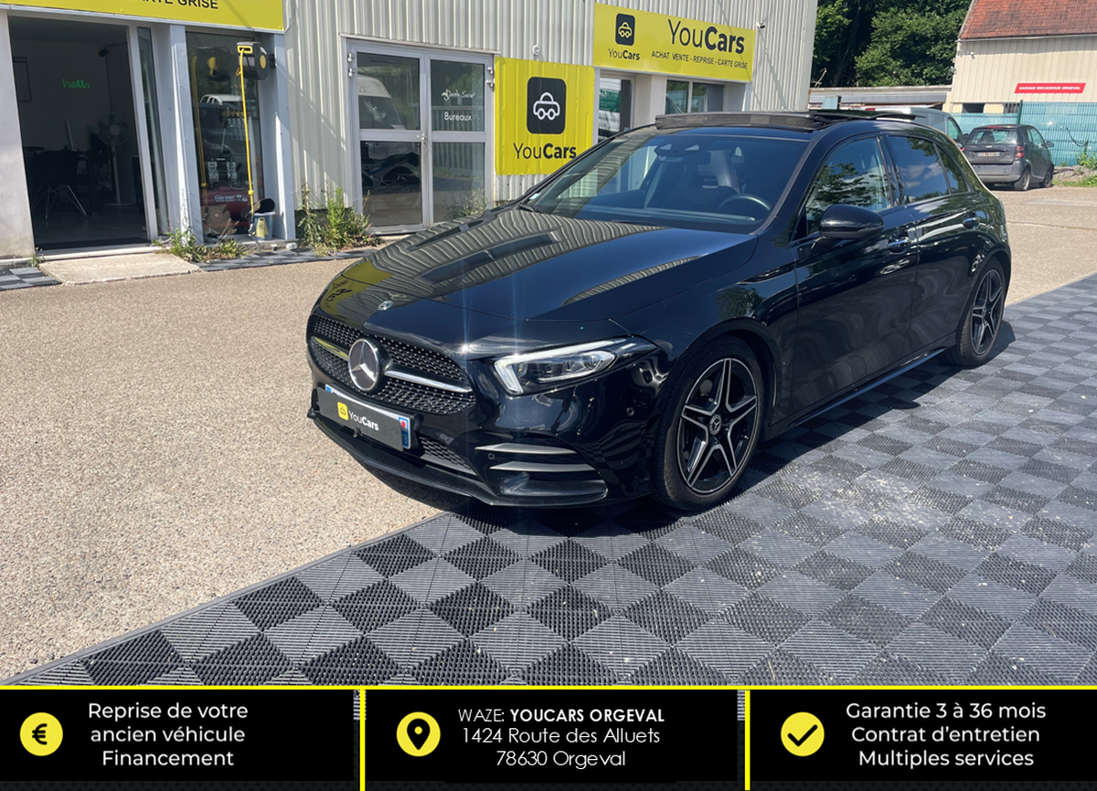 Mercedes-Benz Classe A 200 AMG LINE 163 cv LED AMBIANCE - CARPLAY - TOIT OUVRANT - SIEGE CHAUFFANT