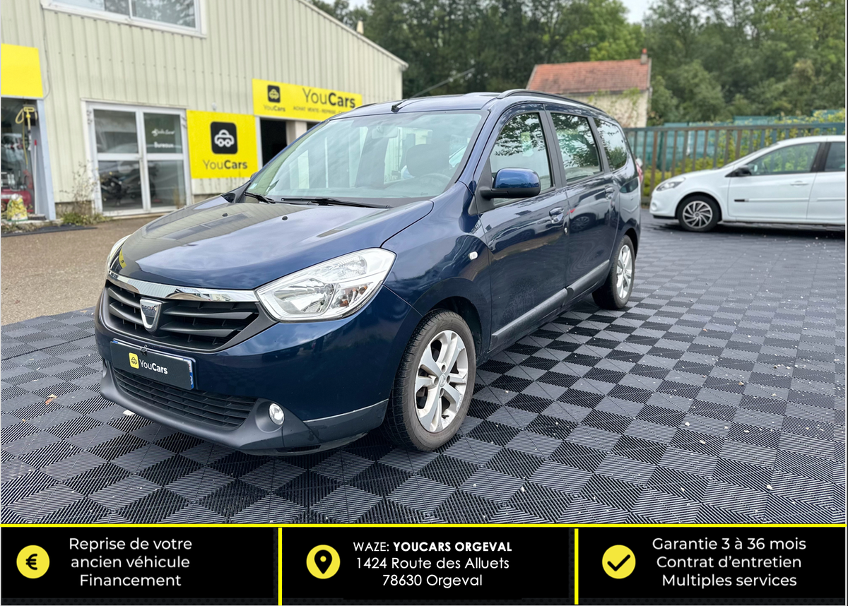 Dacia Lodgy 1.5 dci eco2 90 cv - 7 PLACES - ECRAN GPS - CLIMATISATION - ENTRETIEN COMPLET A JOUR