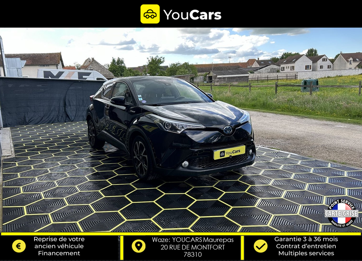 Toyota C-HR GRAPHIC 1.8 VVT-i 122 HSD Hybrid ENTRETIEN EXCLUSIF TOYOTA - SIEGES CHAUFFANTS AV