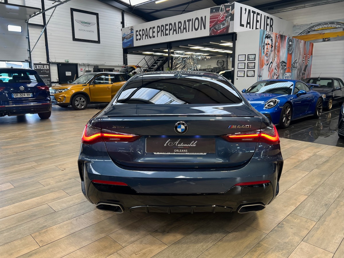 Bmw Série 4 Coupé (G22) M440I XDRIVE 374 BVA8 / Arctic Race Blue/Toit Pano