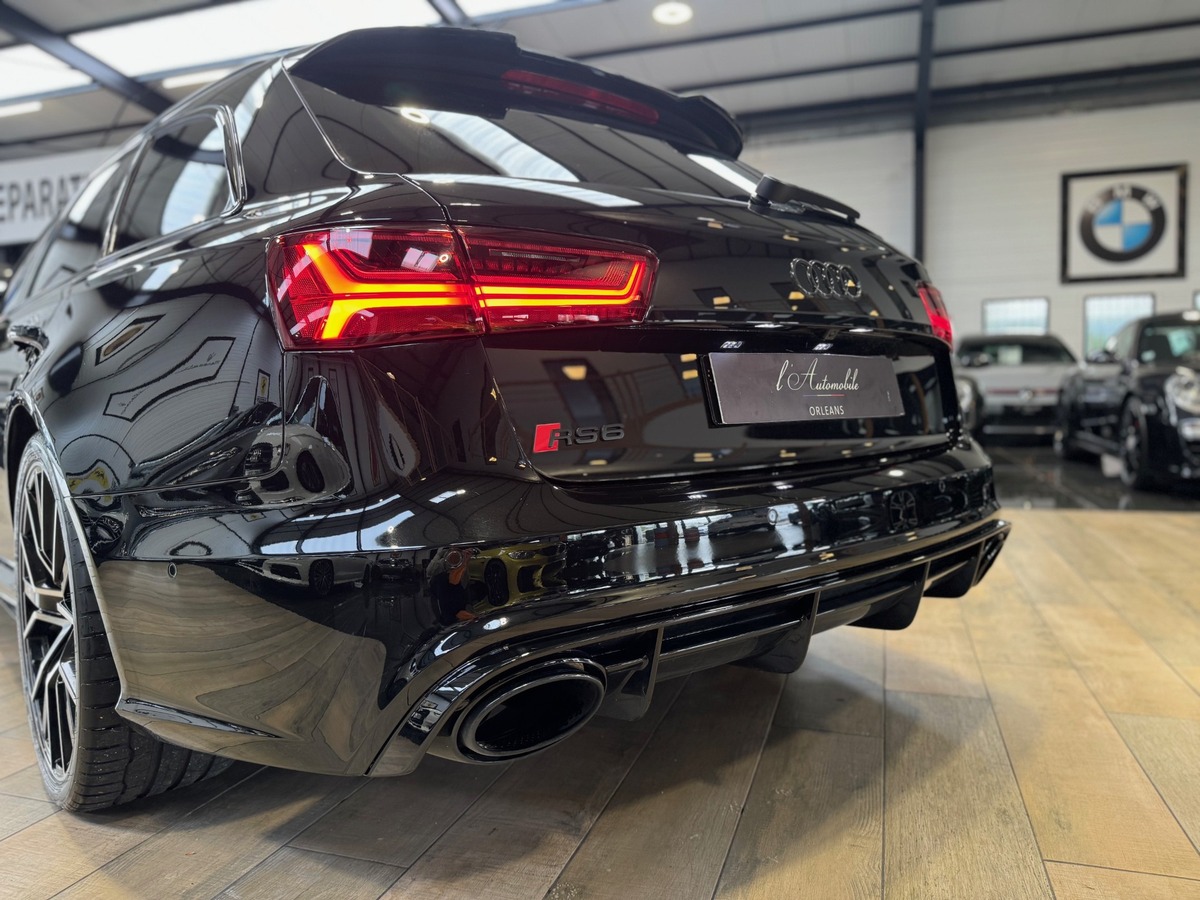 Audi RS6 AVANT PERMORMANCE  V8 4.0 QUATTRO 605cv FULL BLACK CARBONE IMMAT FR  MILLTEK x