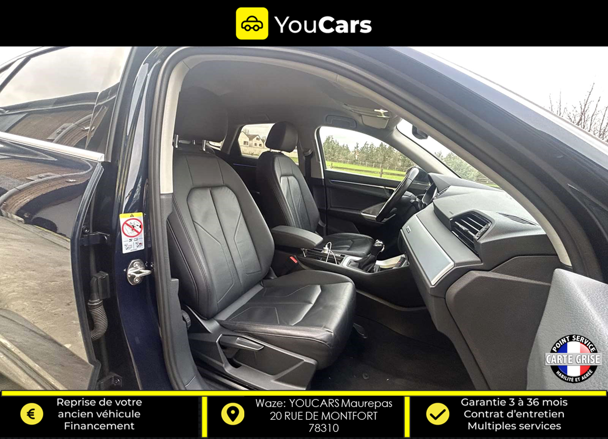 Audi Q3 Sportback 35 Tdi 150 cv S TRONIC 7 ENTRETIEN AUDI CAMERA DE RECUL INTERIEUR CUIR VIRTUAL