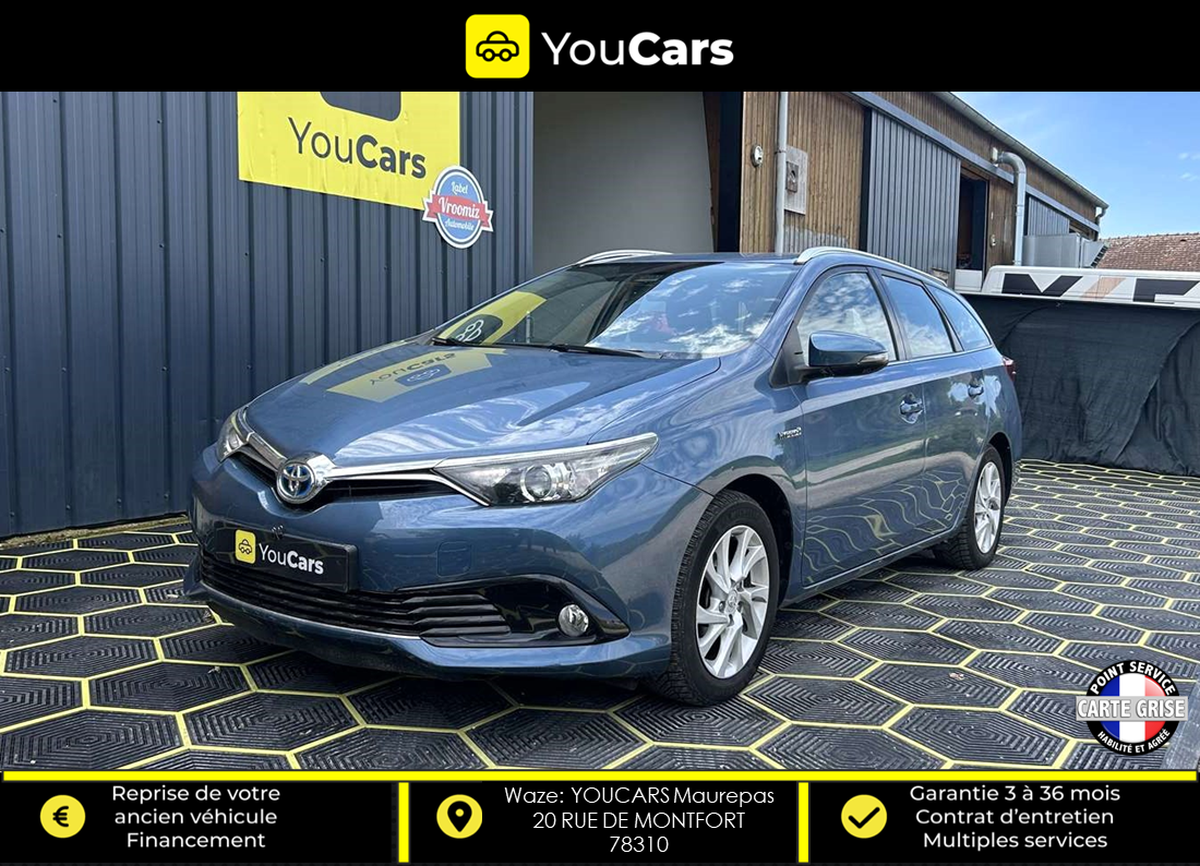 Toyota Auris Touring Sports 1.8 HSD 136 cv Boite Auto ENTRETIEN COMPLET CAMERA DE RECUL