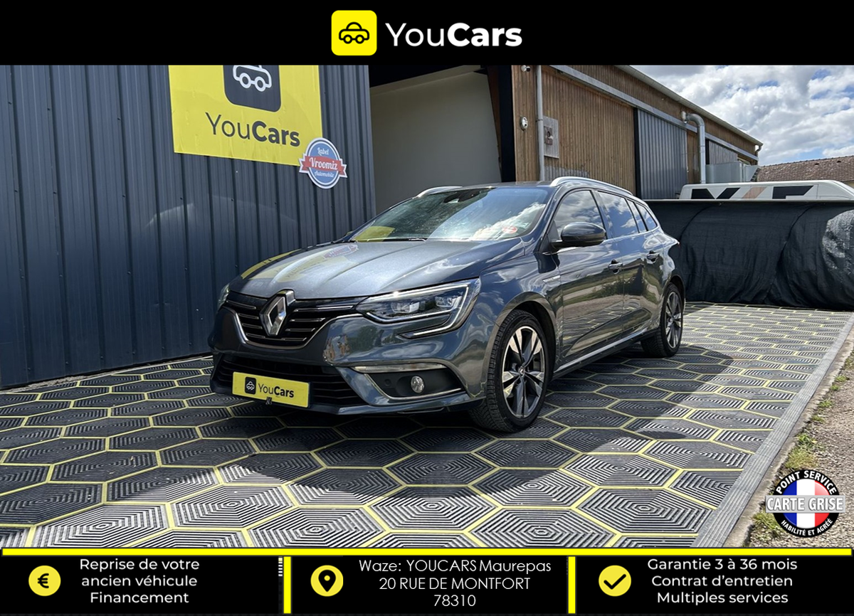 RENAULT Megane IV ESTATE INTENS 1.3 TCe GPF EDC7 140 cv AFFICHAGE TETE HAUTE - CAMERA DE RECUL