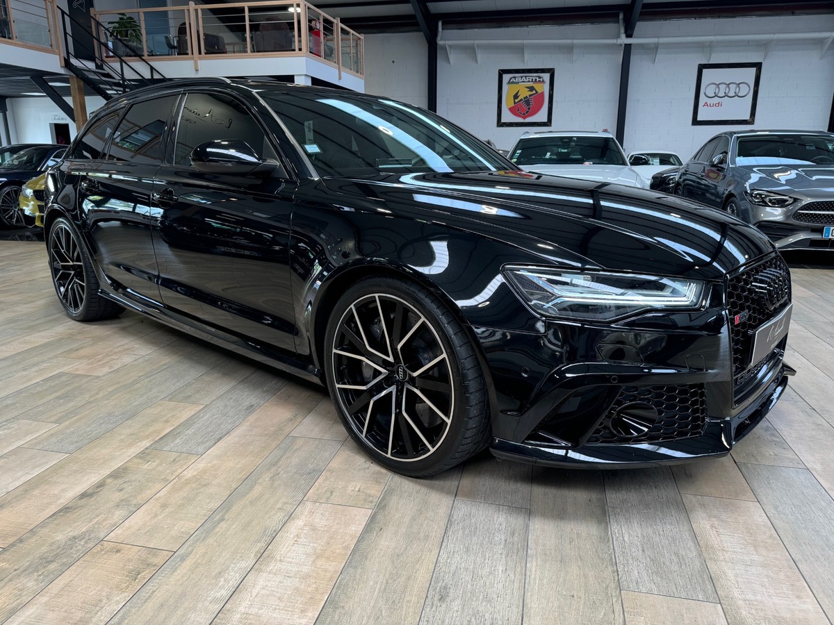 Audi RS6 AVANT PERMORMANCE  V8 4.0 QUATTRO 605cv FULL BLACK CARBONE IMMAT FR  MILLTEK x