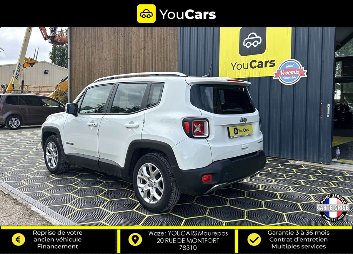 Jeep Renegade 1.6 CRD 2WD S&S 115 cv Radar de Recul Interieur Cuir  SIEGES ELECTRIQUES