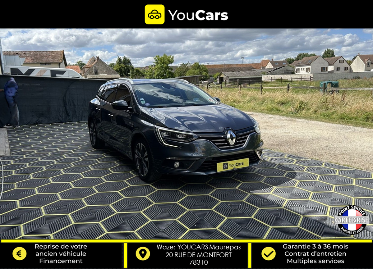 RENAULT Megane IV ESTATE INTENS 1.3 TCe GPF EDC7 140 cv AFFICHAGE TETE HAUTE - CAMERA DE RECUL