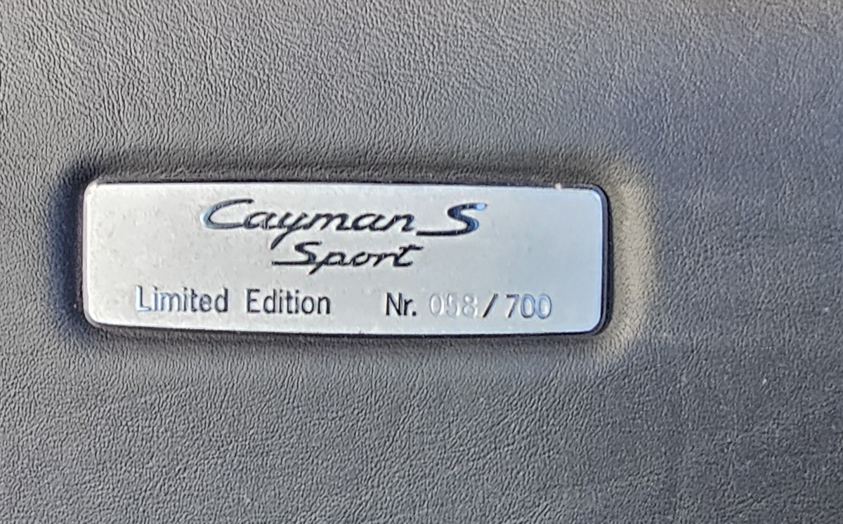 Porsche CAYMAN S SPORT EDITION LIMITEE