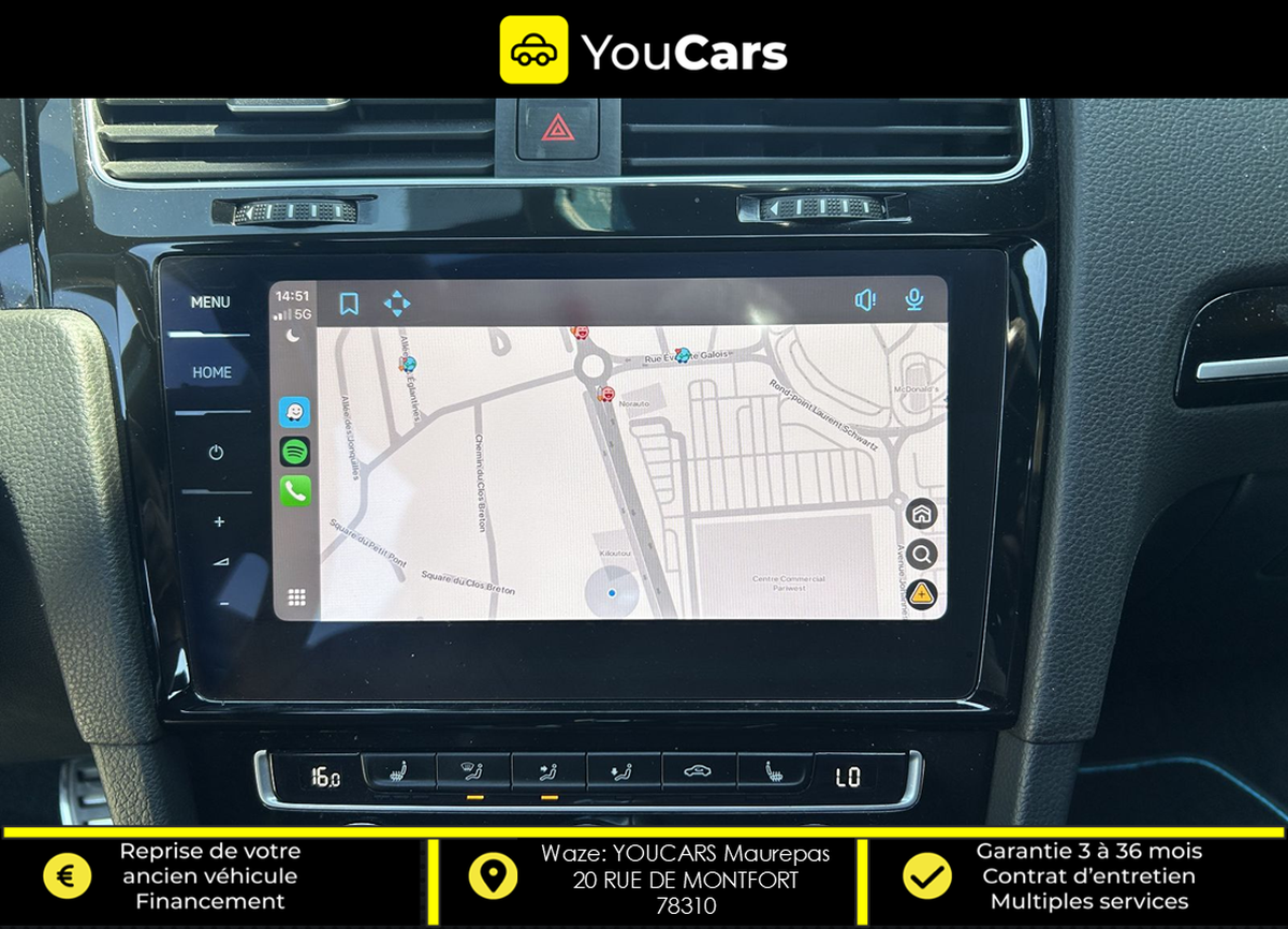 Volkswagen Golf VII 7 R 4Motion R 2.0 TFSi DSG7 300 cv BOITE AUTO - TOIT OUVRANT - VIRTUAL COCKPIT