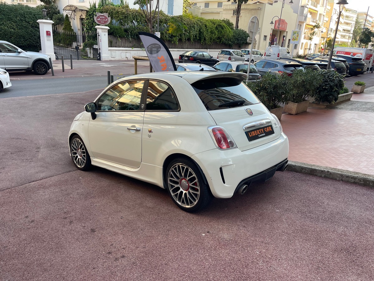 Abarth 500 160 CV Turismo / Reprogrammée Bio Ethanol / Intérieur Cuir Rouge