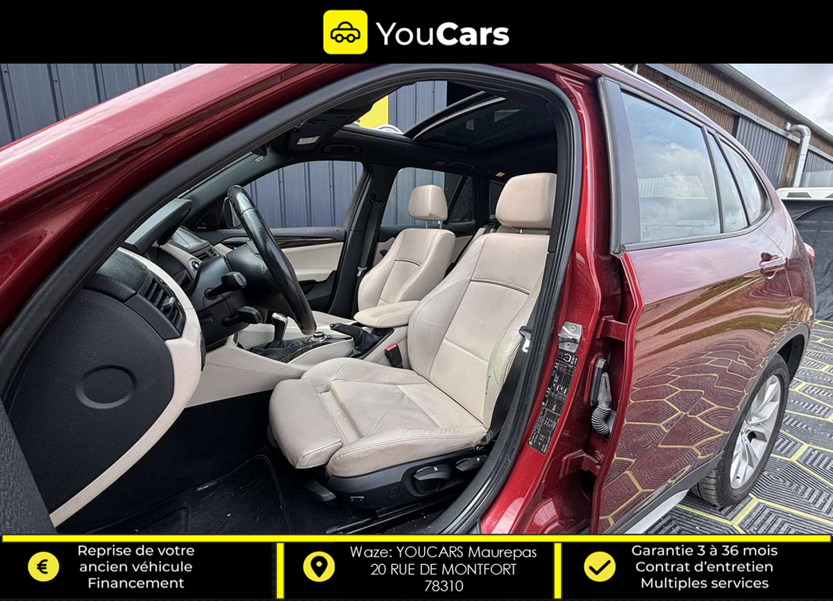 Bmw X1 (E84) 20d sDrive 2.0 d 177 cv TOIT OUVRANT PREMIERE MAIN ENTRETIEN COMPLET RADAR DE RECUL