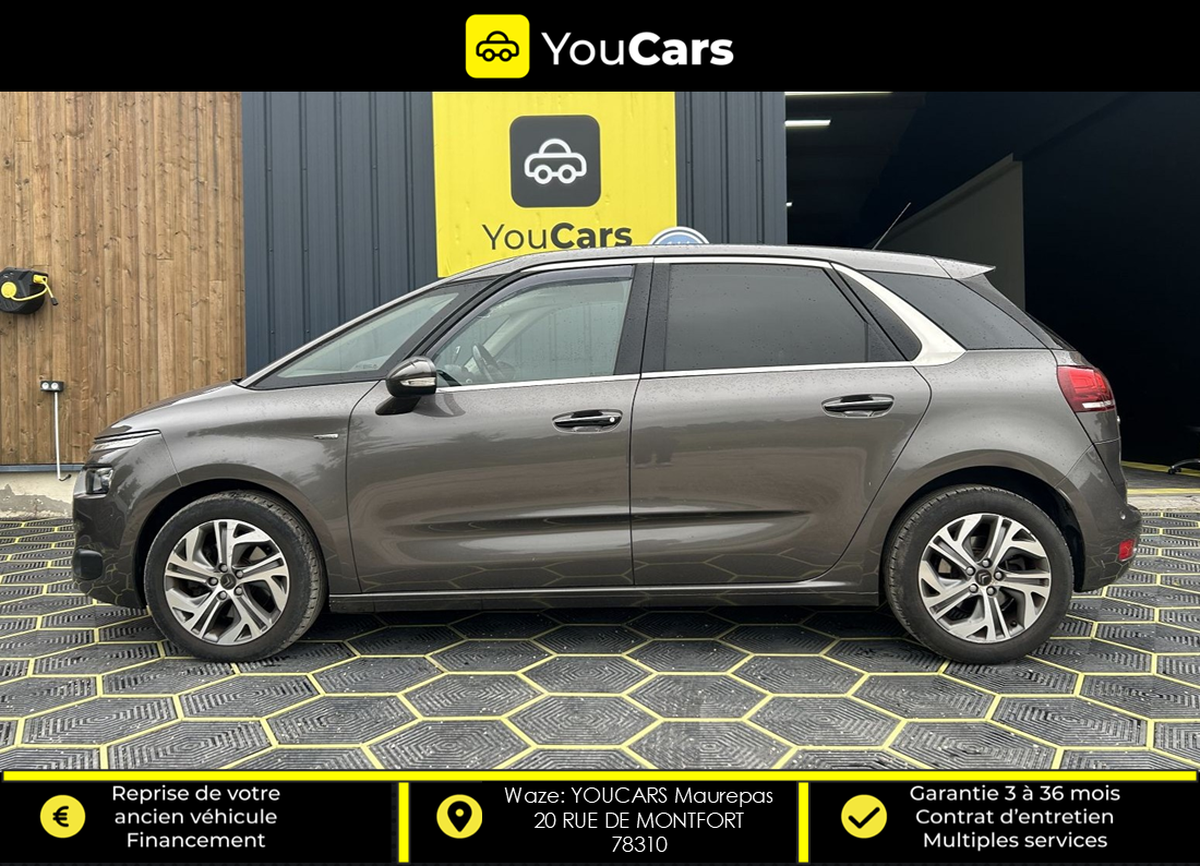 Citroën C4 Picasso EXCLUSIVE 2.0 EAT6 150 cv TOIT PANORAMIQUE - SIEGES ELECTRIQUES CHAUFFANTS - GPS