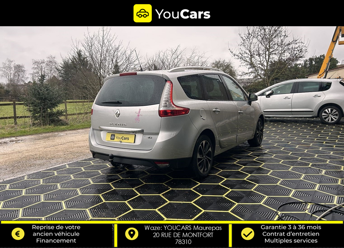 RENAULT Grand Scenic BOSE 7 PLACES 1.5 dCi EDC6 110 cv ENTRETIEN RENAULT - CAMERA DE RECUL - GPS