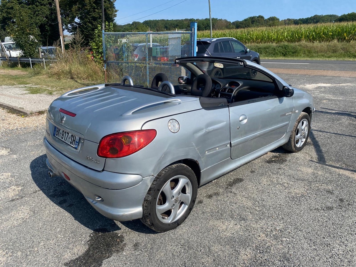 Peugeot 206 cc 1.6i 110cv quiksilver 183003km