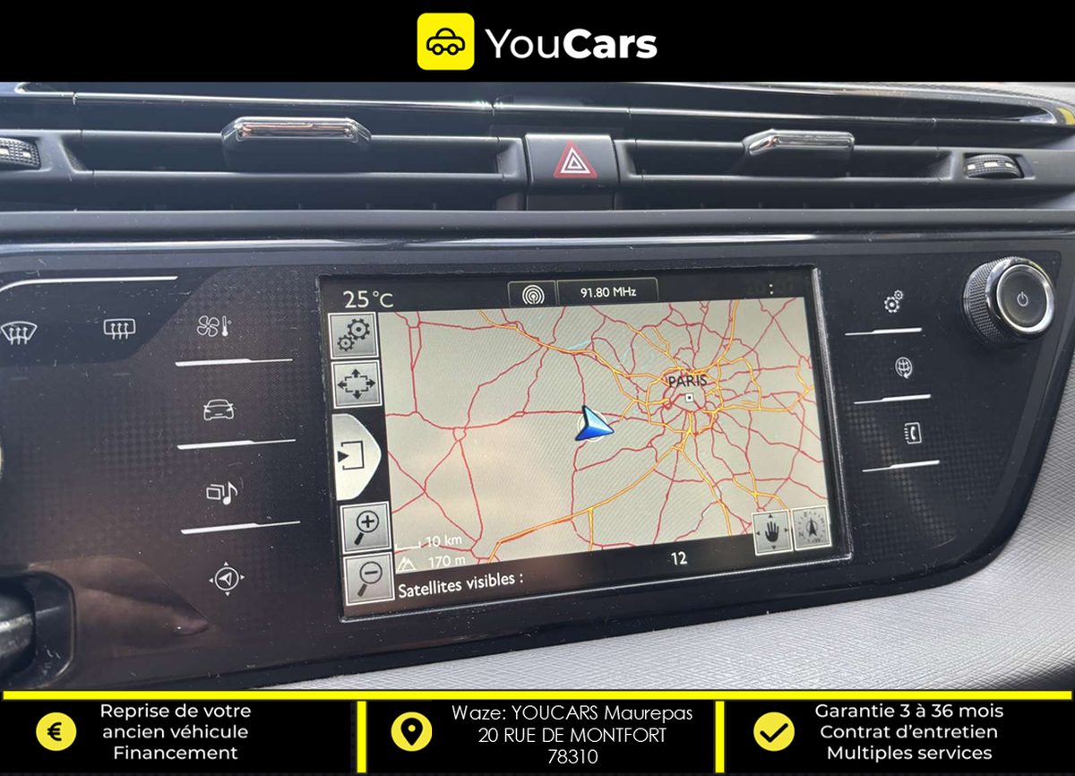 Citroën C4 Grand Picasso II 1.6 e-HDi FAP ETG6  115 cv RADAR DE RECUL 7 PLACES