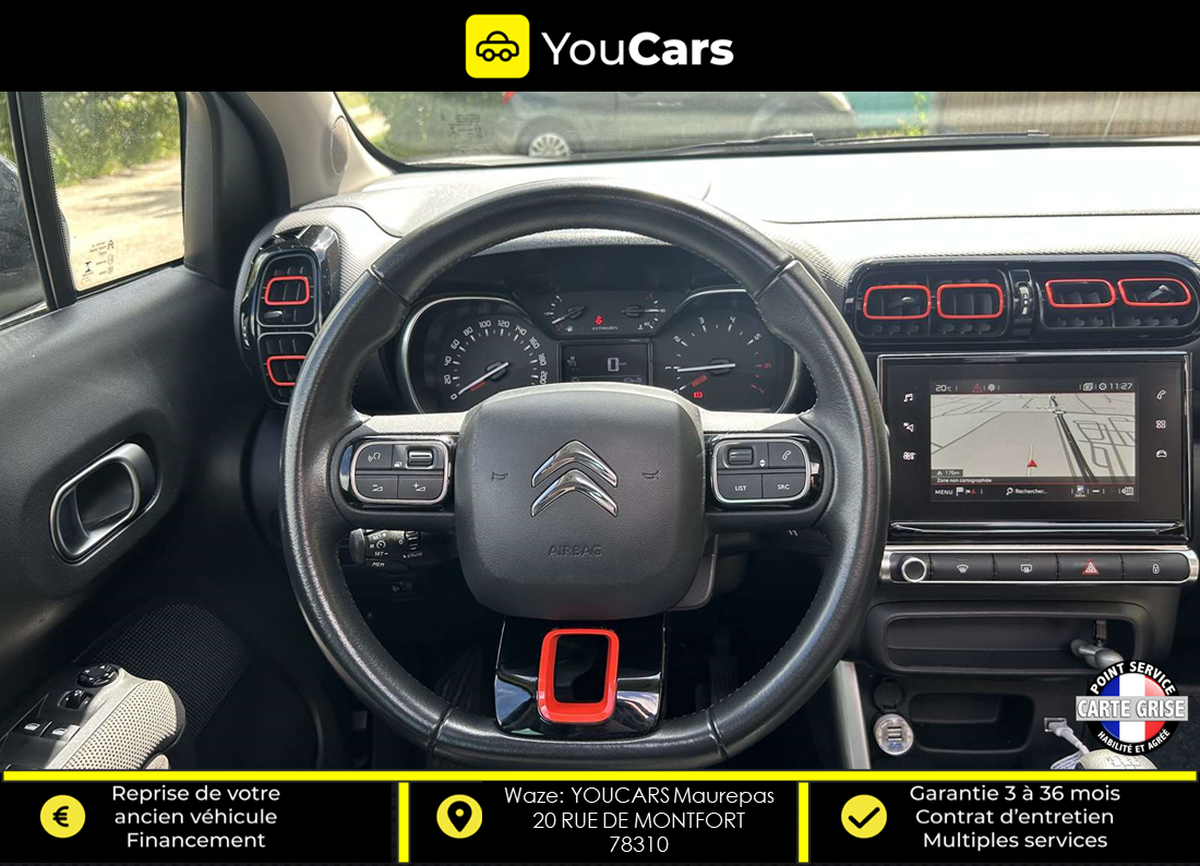 Citroën C3 Aircross 1.2 PureTech 110 cv TOIT OUVRANT CAMERA DE RECUL APPLE CARPLAY DISTRIBUTION FAIT