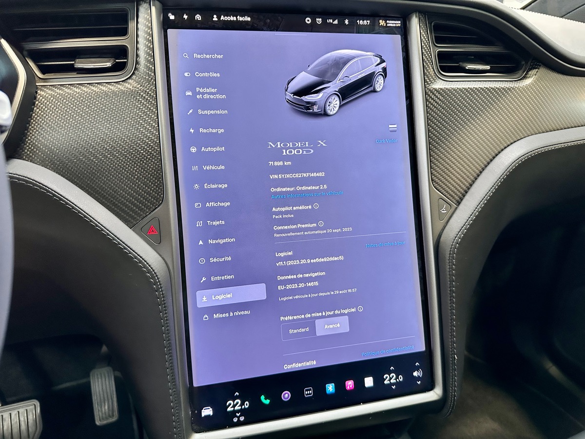 Tesla Model X P100D 100 kWh Dual Motor 7 Places 1° Main FR h