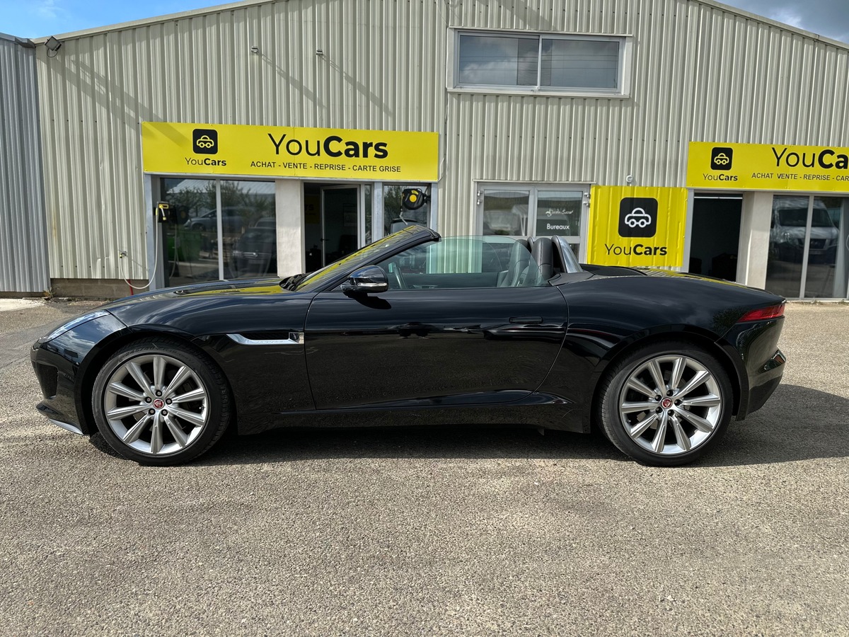 Jaguar F-Type Cabriolet V6 340 CH BVA8 - SIEGES A MEMOIR - SONS MERIDIAN - CAMERA DE RECUL