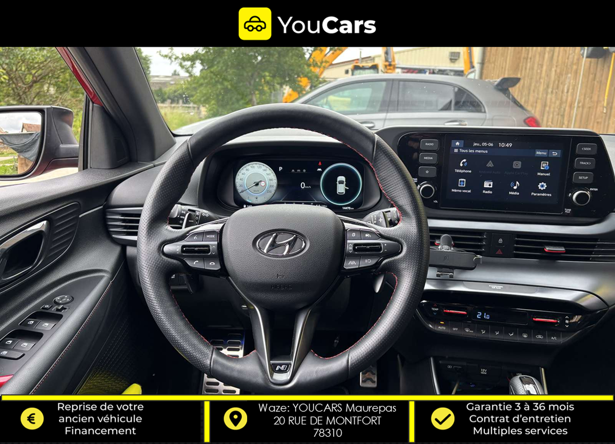 Hyundai i20 III 1.0 T-GDi GPF Mild Hybrid DCT7 100 cv Boîte auto N-LINE ENTRETIEN HYUNDAI