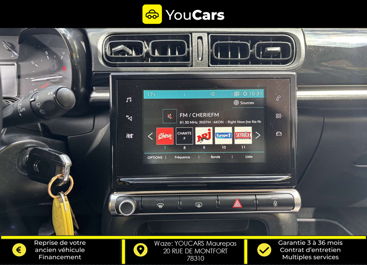Citroën C3 III 1.6 BlueHDi 75 cv RADAR DE RECUL APPLE CARPLAY