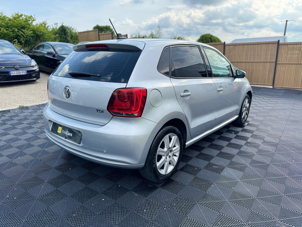 Volkswagen Polo V 5 1.2 TDI 75 cv - IDEAL JEUNE PERMIS - BLUETOOTH  - RADAR DE RECUL