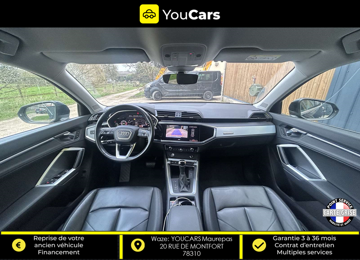 Audi Q3 Sportback 35 Tdi 150 cv S TRONIC 7 ENTRETIEN AUDI CAMERA DE RECUL INTERIEUR CUIR VIRTUAL