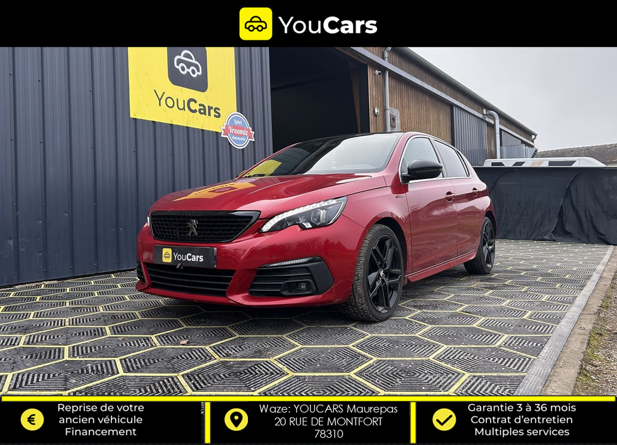 Peugeot 308 GT LINE 2.0 BlueHDi S&S 150 cv TOIT PANORAMIQE - GPS - INTERIEUR SEMI CUIR