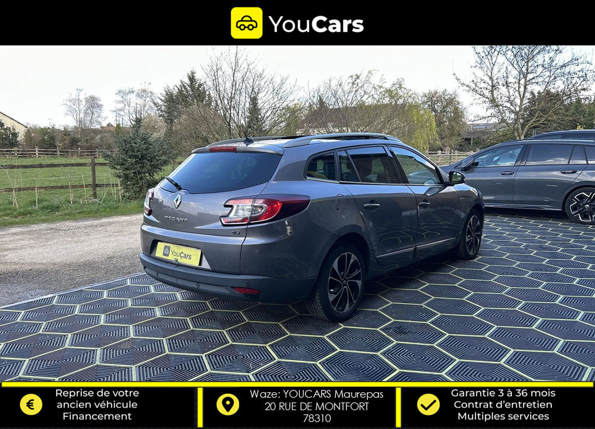 RENAULT Megane Estate BOSE 1.6 dCi 130 cv TOIT OUVRANT - SIEGES CHAUFFANTS - CAMERA DE RECUL