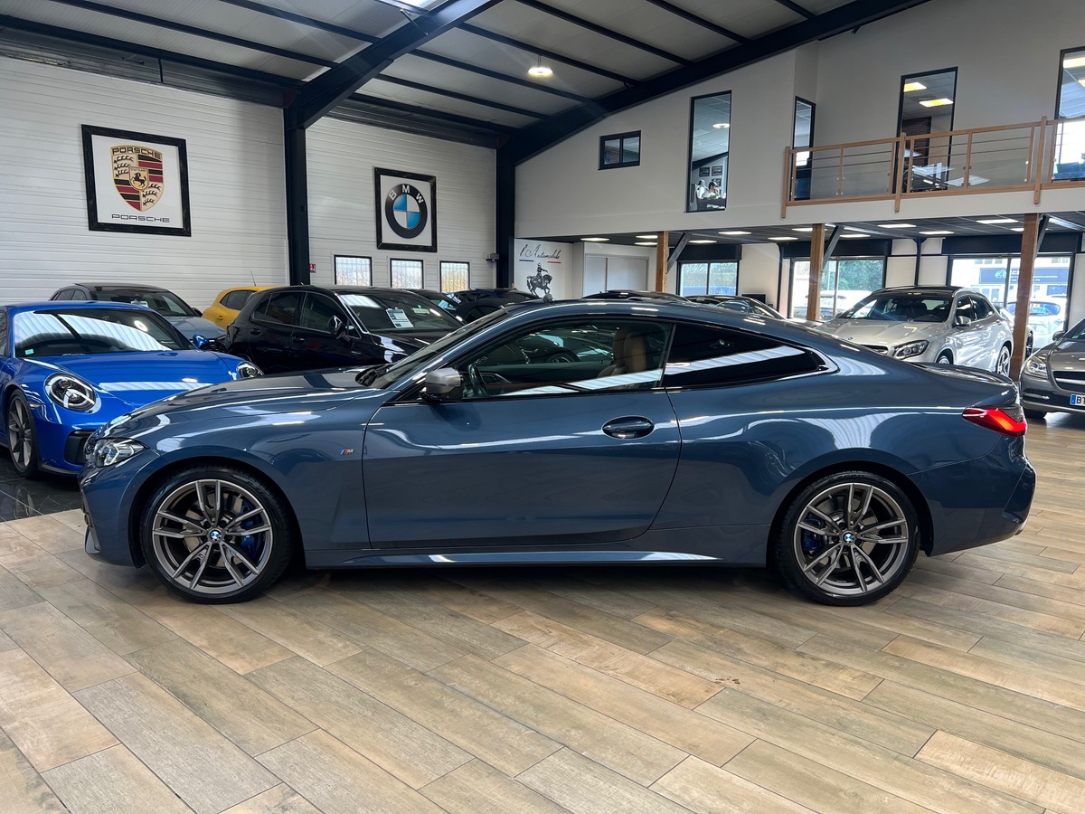 Bmw Série 4 Coupé (G22) M440I XDRIVE 374 BVA8 / Arctic Race Blue/Toit Pano