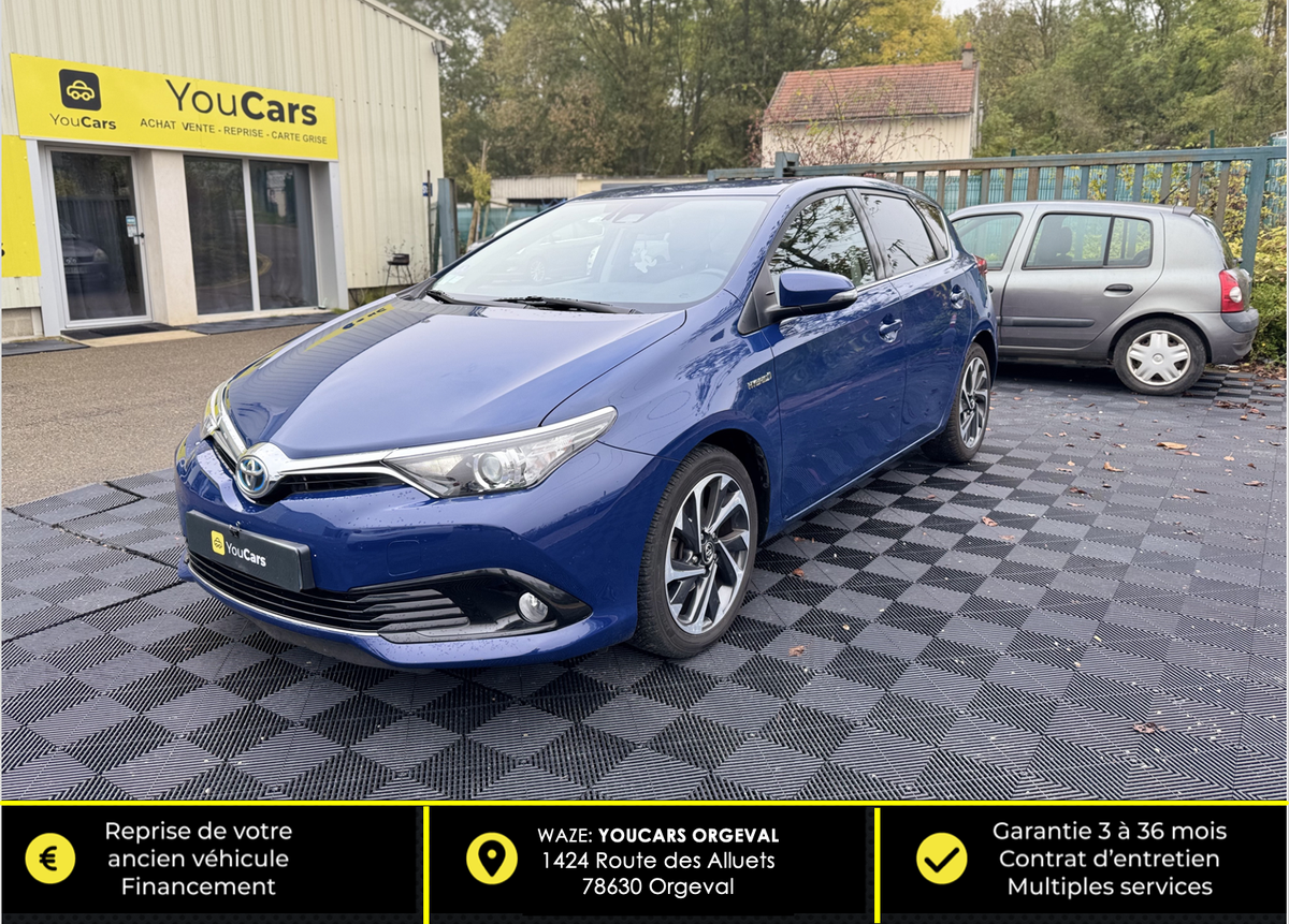 Toyota Auris 1.8 VVT-i HSD 16V CVT Hybride 99 cv DESIGN BUSINESS - CAMERA DE RECUL - ECRAN GPS